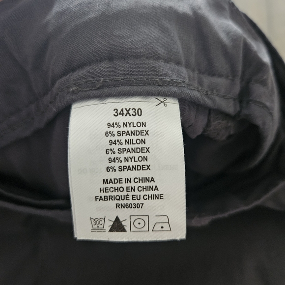 Lib Tech Blue Pants Classic Fit Size 34x30 Hiking Travel Outdoors Zip Pockets - Picture 7 of 10